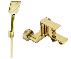 Mexen Royo R62 Wannenarmatur mit Duschset, Gold - 7223R62-50