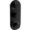 Mexen Kai thermostatische Bad-Duscharmatur mit 3 Auslässen, schwarz - 77603-70