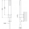Mexen Estrella R02 Badewannen-Set, Chrom - 72313R02-00