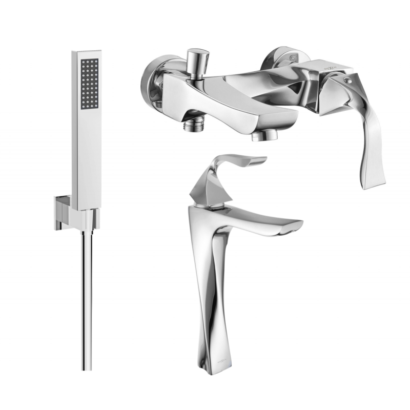 Mexen Estrella R02 Badewannen-Set, Chrom - 72313R02-00