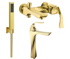 Mexen Estrella R02 Wannen-Set, gold - 72313R02-50