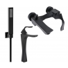 Mexen Estrella R02 Badewannen-Set, schwarz - 72313R02-70