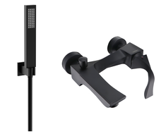 Mexen Estrella R02 Badewannenarmatur mit Duschset, schwarz - 7233R02-70