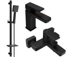 Mexen Mino DQ45 Wannenset, schwarz - 72403DQ45-70