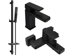 Mexen Mino DQ72 Wannenset, schwarz - 72403DQ72-70