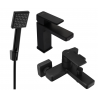 Mexen Mino R45 Badezimmerset, schwarz - 72403R45-70