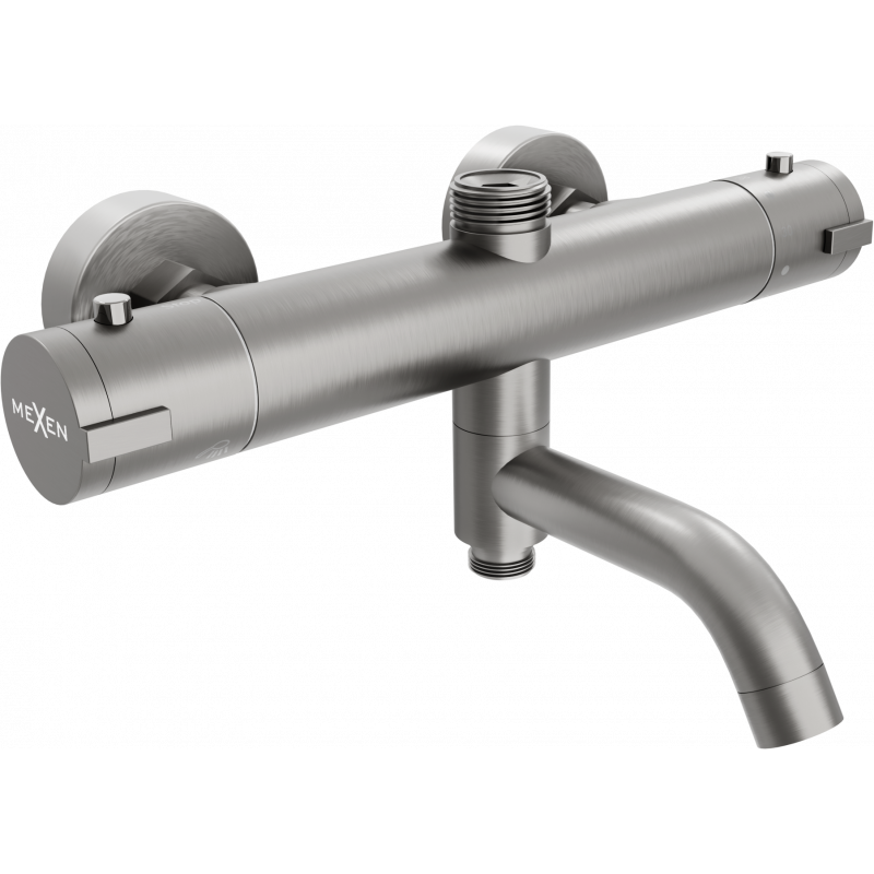 Mexen Kai thermostatische Wannen- und Duscharmatur, Graphit - 77900-66