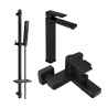 Mexen Mino DQ77 Badezimmerset, schwarz - 72413DQ77-70