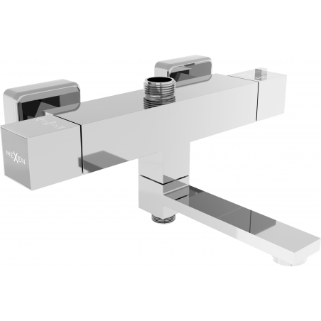 Mexen Cube thermostatische Wannen-Duscharmatur, Chrom - 77910-00