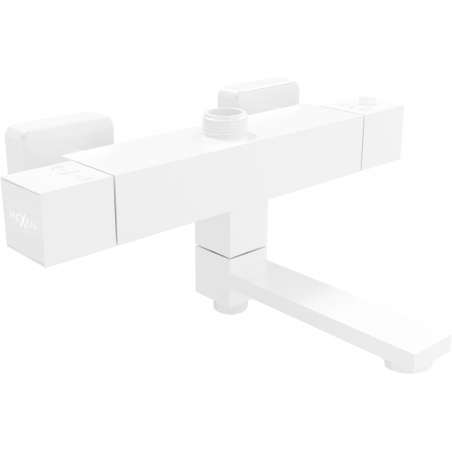 Mexen Cube Thermostat-Wannen-/Duschbatterie, Weiß - 77910-20