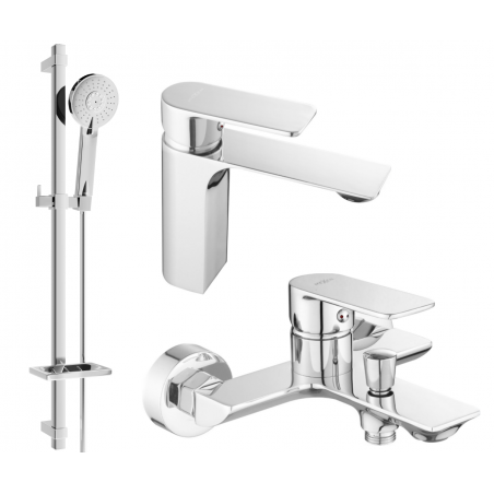 Mexen Alexa DQ40 Bade-Set, Chrom - 71203DQ40-00