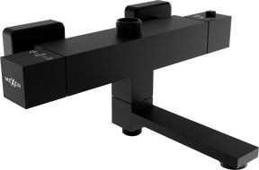 Mexen Cube thermostatische Wannen- und Duscharmatur, schwarz - 77910-70