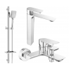 Mexen Alexa DQ62 Badegarnitur, Chrom - 71213DQ62-00