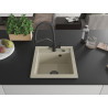 Mexen Vito Granitspüle 1-Becken mit Küchenarmatur Duo, beige - 6503-69-671701-70-B