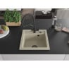 Mexen Vito Granitspüle 1-Kammer mit Küchenarmatur Duo, Beige - 6503-69-671701-70-B