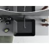 Mexen Catia Aufsatzwaschbecken 48 x 37 cm, Schwarz Matt/Silber Schuppenmuster - 21314872