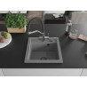 Mexen Vito Granitspüle 1-Becken mit Duo Küchenarmatur, Grau - 6503-71-671701-07-B