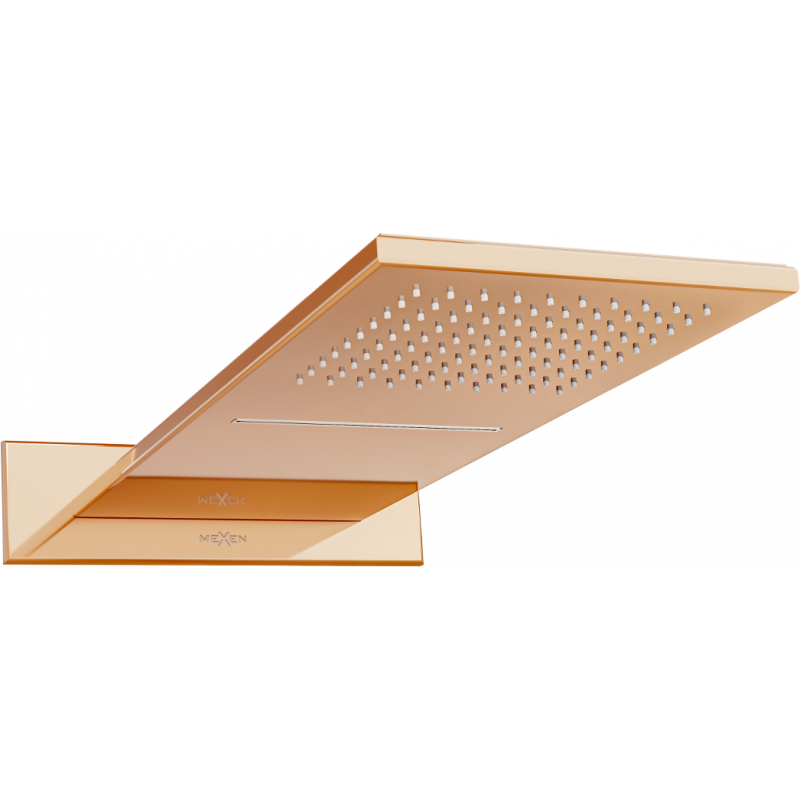 Mexen Waterfall Slim-Regendusche 50 x 22 cm, Roségold - 79190-60