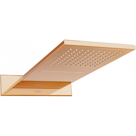 Mexen Waterfall Slim-Regendusche 50 x 22 cm, Roségold - 79190-60