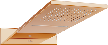 Mexen Waterfall Slim-Regendusche 50 x 22 cm, Roségold - 79190-60