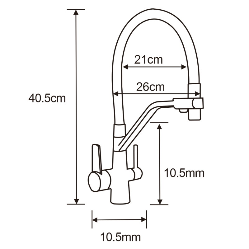 Mexen Mario Granitspüle 2-Kammern mit Küchenarmatur Duo, weiß - 6504-20-671701-70-B