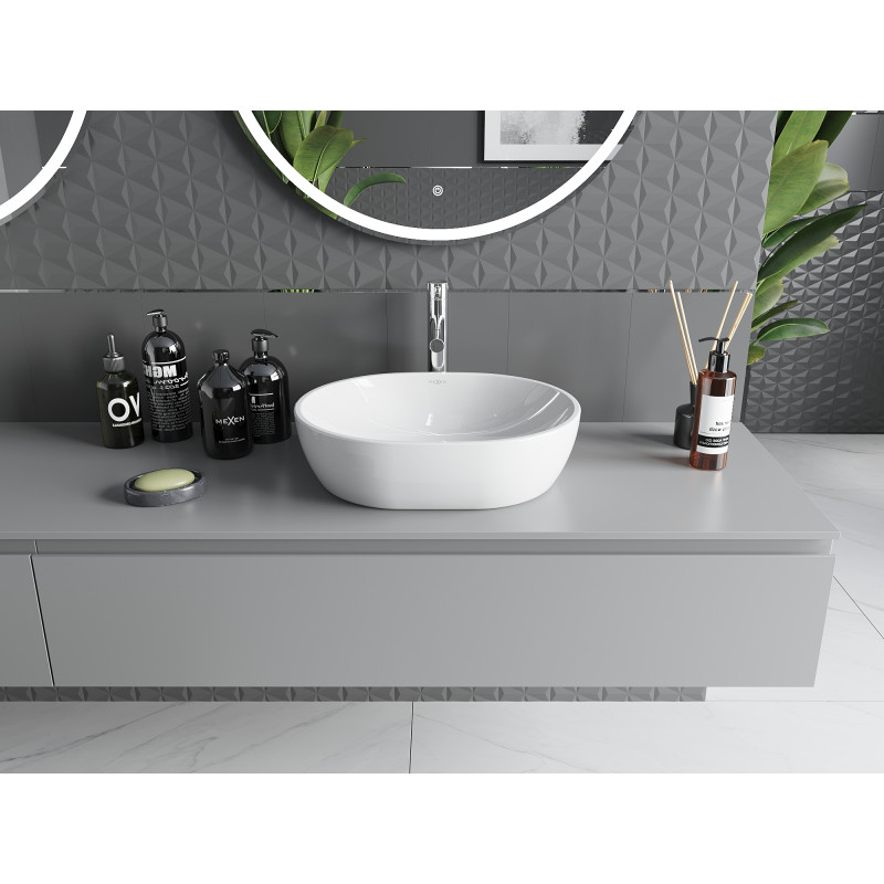 Mexen Viki Aufsatzwaschbecken 48 x 35 cm, weiß - 21054800
