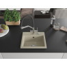 Mexen Milo Granitspüle 1-Becken mit Küchenarmatur Duo, beige - 6505-69-671701-07