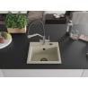 Mexen Milo Granitspüle 1-fach mit Küchenarmatur Duo, beige - 6505-69-671701-07-B