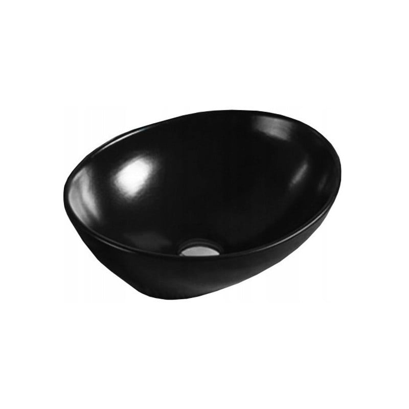 Mexen Elza Aufsatzwaschbecken 40 x 33 cm, schwarz glänzend - 21014070