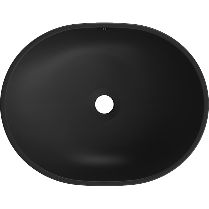 Mexen Viki Aufsatzwaschbecken 48 x 35 cm, schwarz matt/silbernes Schuppenmuster - 21054872