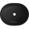 Mexen Viki Aufsatzwaschbecken 48 x 35 cm, schwarz matt/silbernes Linienmuster - 21054873