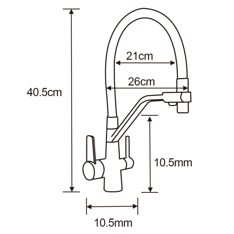 Mexen Gaspar Granitspüle 1,5-Becken mit Abtropffläche und Küchenarmatur Duo, beige - 6507-69-671701-70-B