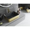 Mexen Catia Aufsatzwaschbecken 48 x 37 cm, schwarz matt/goldenes Schuppenmuster - 21314878