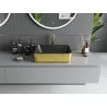 Mexen Catia Aufsatzwaschbecken 48 x 37 cm, schwarz matt/goldenes Schuppenmuster - 21314878