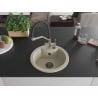 Mexen Diego Granitspüle 1-becken mit Küchenarmatur Duo, beige - 6512-69-671701-07-B