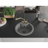 Mexen Diego 1-Kammer-Granitespüle mit Küchenarmatur Duo, grau - 6512-71-671701-57-B
