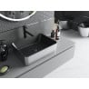 Mexen Catia Aufsatzwaschbecken 48 x 37 cm, schwarz matt/silber - 21314874