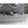 Mexen Elza Aufsatzwaschbecken 40 x 33 cm, Schwarz matt/Silber - 21014024
