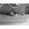 Mexen Elza Waschbecken Aufsatzwaschbecken 40 x 33 cm, schwarz matt/silber - 21014024