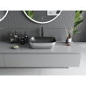 Mexen Rita Aufsatzwaschbecken 45 x 32 cm, Schwarz Matt/Silber - 21084574