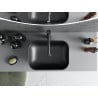 Mexen Rita Aufsatzwaschbecken 45 x 32 cm, Schwarz Matt/Silber - 21084574