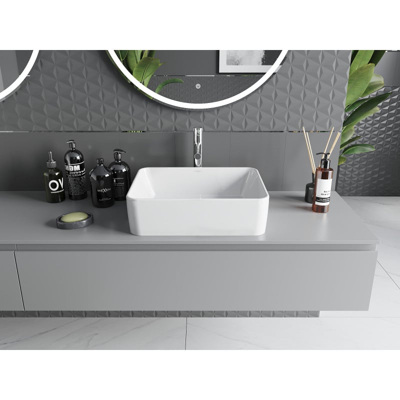Mexen Catia Aufsatzwaschbecken 48 x 37 cm, weiß - 21314800