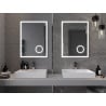 Mexen Kala beleuchteter Badezimmerspiegel mit Kosmetikspiegel 60 x 80 cm, LED 6000K, Antibeschlag - 9820-060-080-611-00