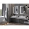Mexen Kala beleuchteter Badezimmerspiegel mit Kosmetikspiegel 60 x 80 cm, LED 6000K, Antibeschlag - 9820-060-080-611-00