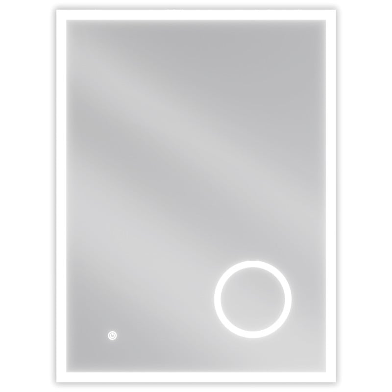 Mexen Kala beleuchteter Badezimmerspiegel mit Kosmetikspiegel 60 x 80 cm, LED 6000K, Antibeschlag - 9820-060-080-611-00