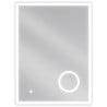 Mexen Kala beleuchteter Badezimmerspiegel mit Kosmetikspiegel 60 x 80 cm, LED 6000K, Antibeschlag - 9820-060-080-611-00