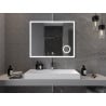Mexen Kala beleuchteter Badezimmerspiegel mit Kosmetikspiegel 100 x 80 cm, LED 6000K, Antibeschlag - 9820-100-080-611-00