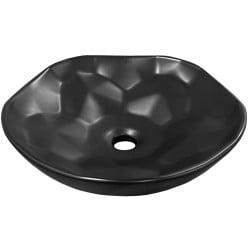 Mexen Nicea Aufsatzwaschbecken 41 x 41 cm, schwarz matt - 21754185