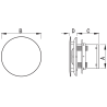 Mexen AXR 100 Badventilator, silber - W9602-100-11