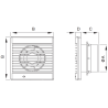 Mexen EXS 120 Badezimmerlüfter, Schnurschalter, weiß - W9604-125K-00